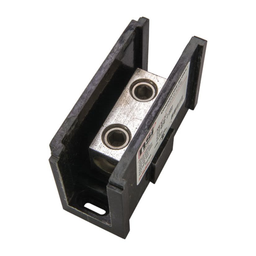 NSi Connector Bloks™ AM-N1-N1 Splicer/Reducer Power Distribution Block, 600 VAC, 310 A, 1 Poles, 6 AWG to 250 kcmil Wire, Aluminum